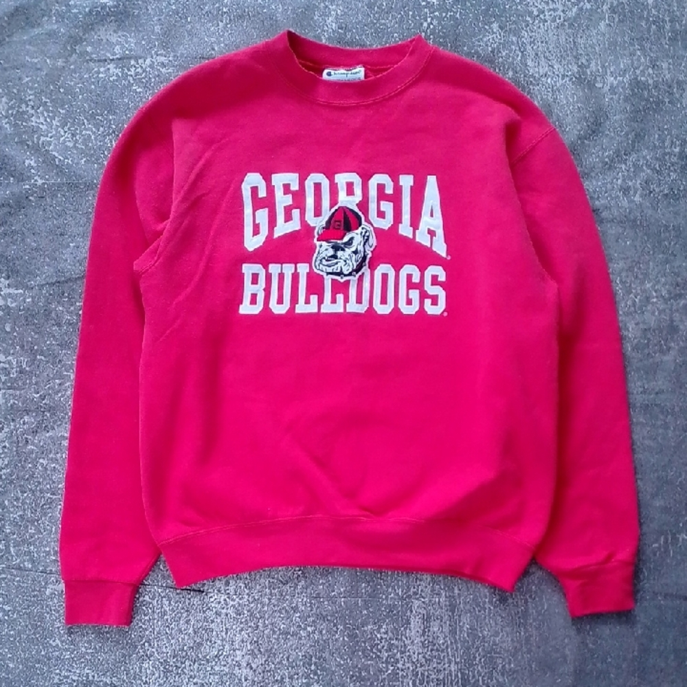 Champion Georgia Bulldogs Red Sweater UNISEX